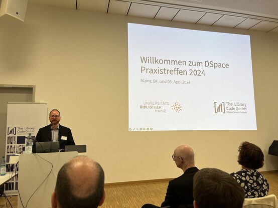 Begrüßung zum DSpace-Praxistreffen 2024 in Mainz