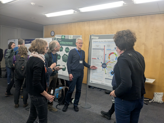 Discussion at the poster session