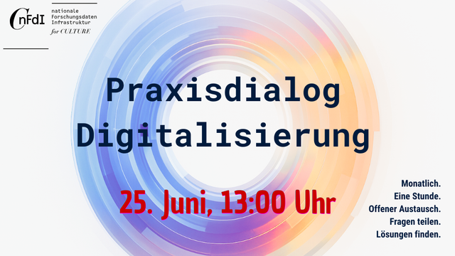 Logo vom Praxisdialog Digitalisierung, 25.06. um 13 Uhr. Monatlich.
Eine Stunde.
Offener Austausch.
Fragen teilen.
Lösungen finden.