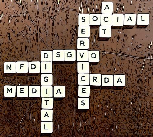 Handreichung Datenschutzkonzept
"Characters arranged building relevant words (NFDI, DSGVO, SOCIAL MEDIA, DIGITAL SERVICES ACT, CRDA)" Autor:in: NFDI4Culture, Besitzer:in: NFDI4Culture
