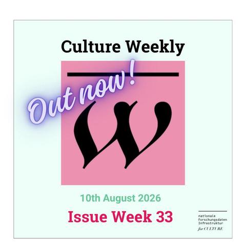 Illustration: Culture Information Services - Culture Weekly Issue Week 33 2026, CC0