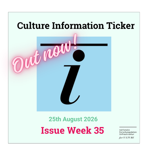 NFDI4Culture Information Services - Illustration Culture Information Ticker, Issue Week 35, 25th August 2026